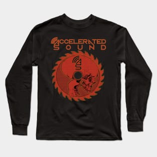 Accelerated Sound Logo and Skull Long Sleeve T-Shirt